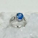 Blue Sapphire & Diamond Ring  SOLD