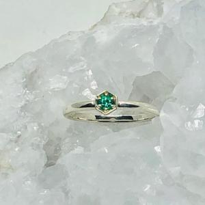 Emerald Octagon Stack Ring