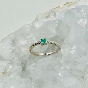 Emerald Stack Ring