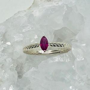 Marquis Ruby Stack Ring