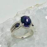 Checkerboard Amethyst & Swarovski Crystals