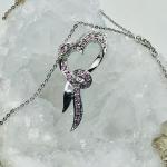 Cherish Heart/Ribbon Necklace