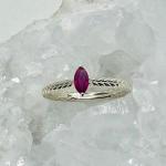 Marquis Ruby Stack Ring