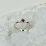 Ruby Octagon Stack Ring